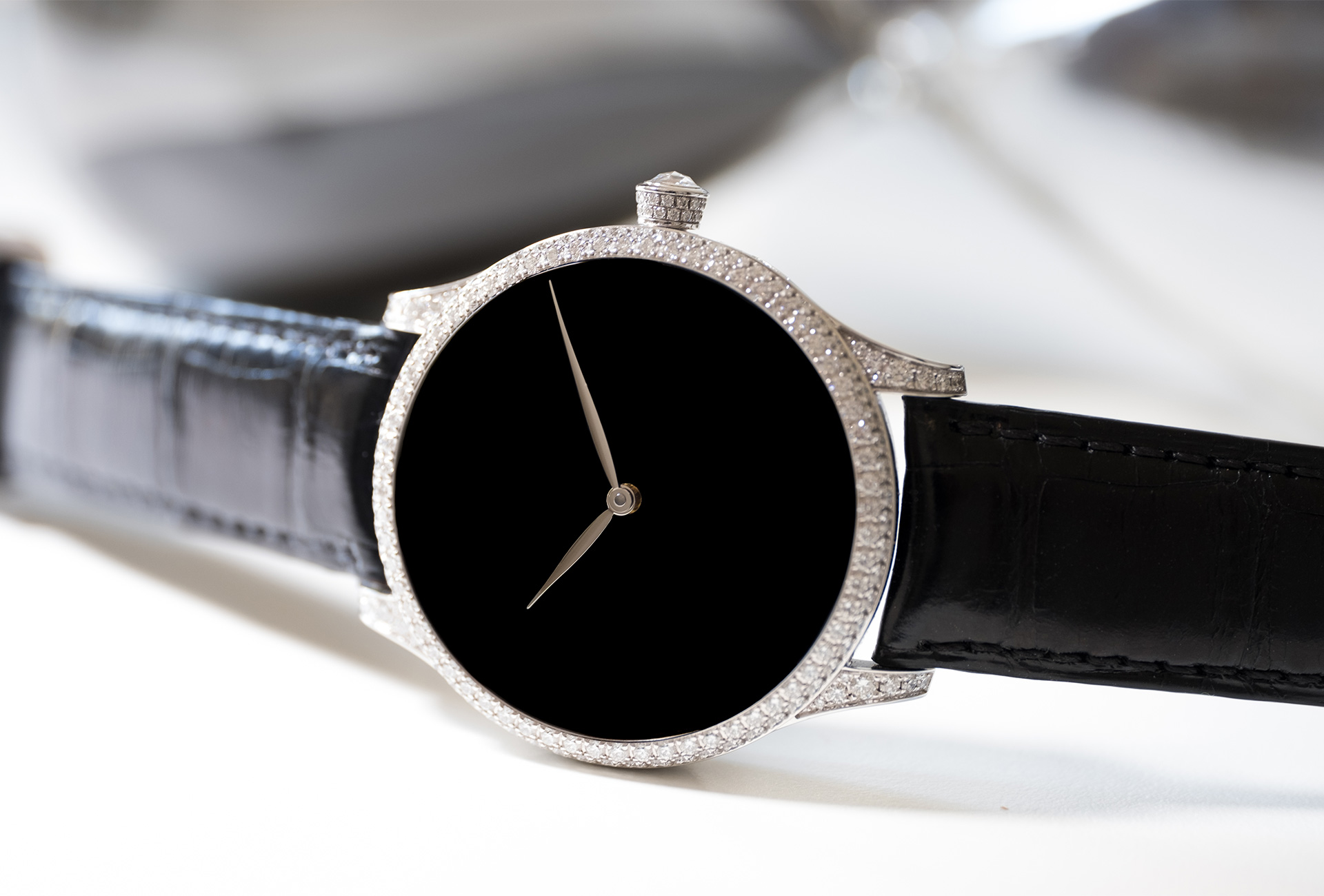 The H. Moser Venturer Concept Vantablack Diamonds is a Unique