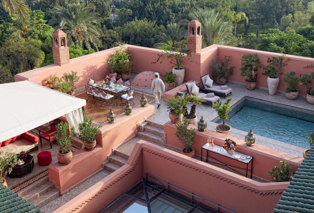 A view from the luxury The Grand Riad, a destination in Africa