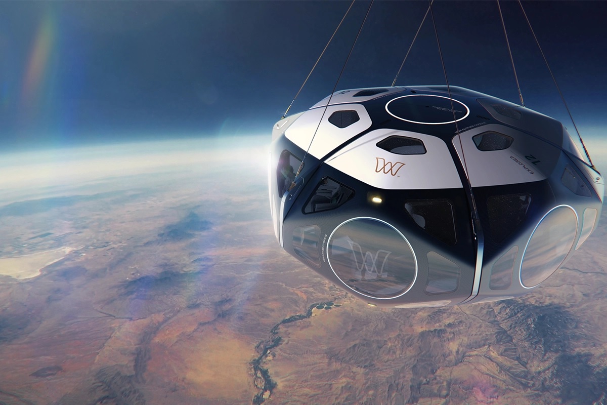 The capsule World View wants to use to send people to space