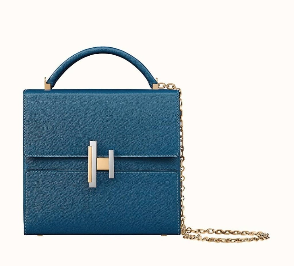 Hermes cinhetic purse in electrum hardware